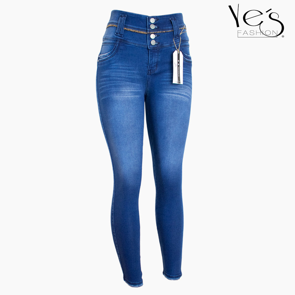 Pantalón jean para mujer - azul tradicional (paradisse jeans collectio