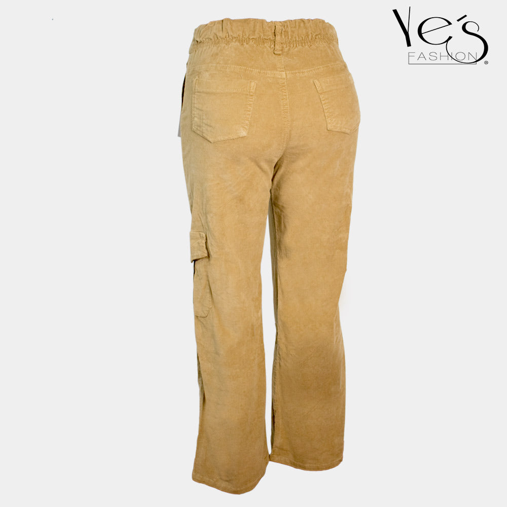 Pantalones cargo (beige) para mujeres, Comprar online