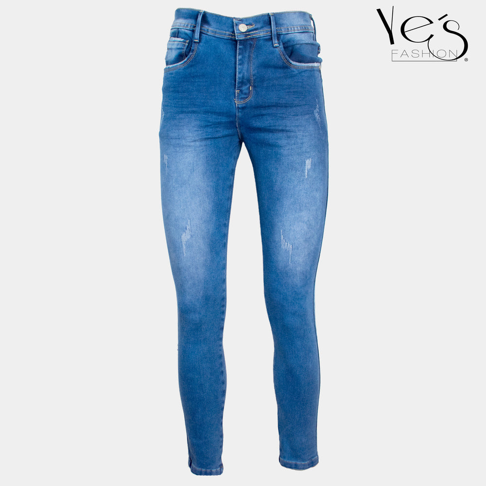 Jean para Caballero: Estilo Urbano en Tela Colombiana (Color: Azul Tradicional)