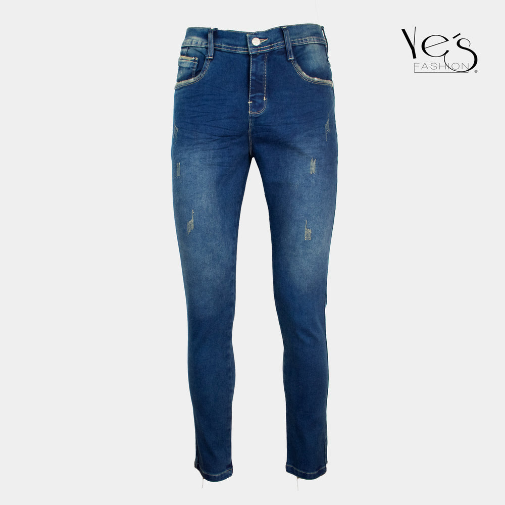 Jean para Caballero: Estilo Urbano en Tela Colombiana (Color: Verdoso)