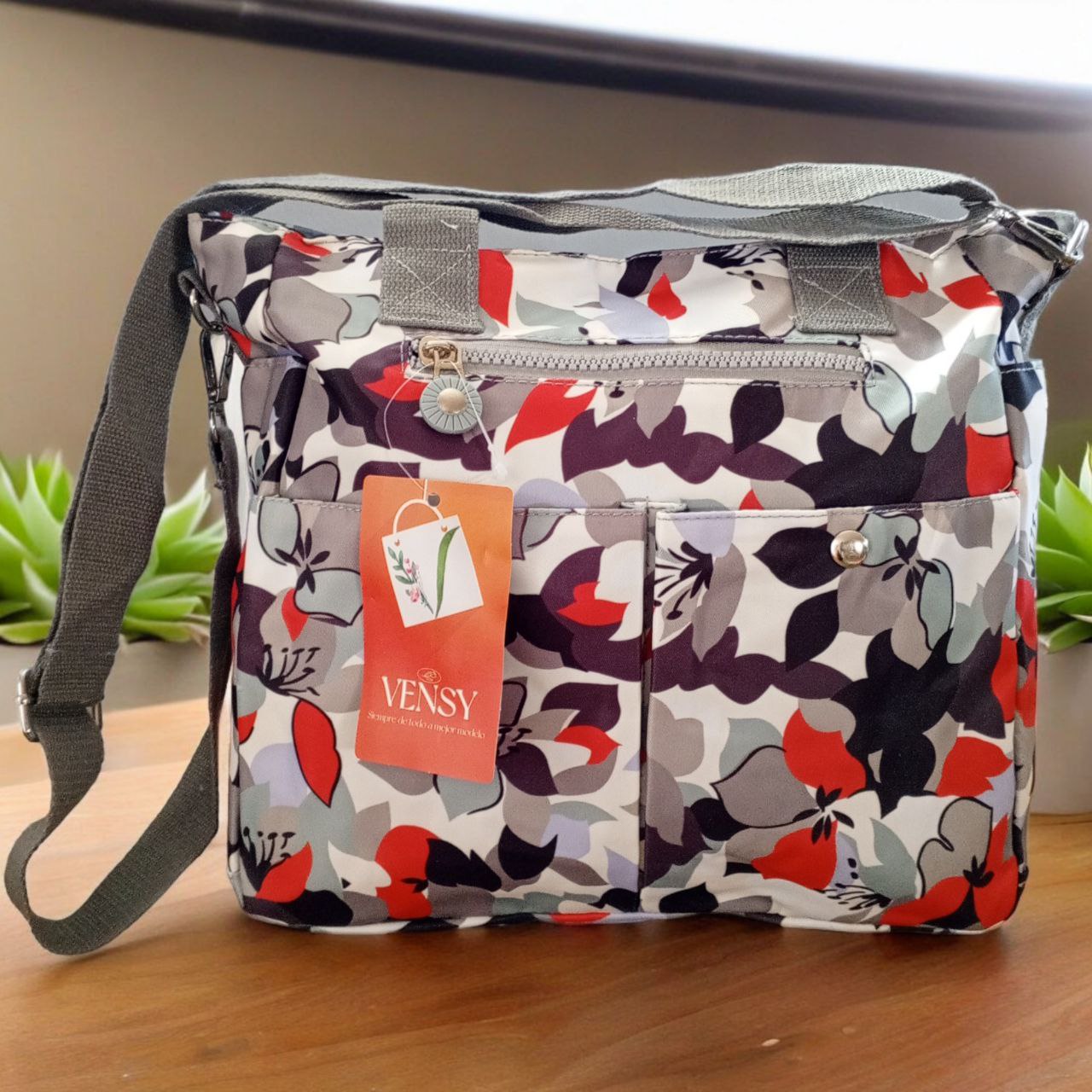 Bolso Floreada De Mujer