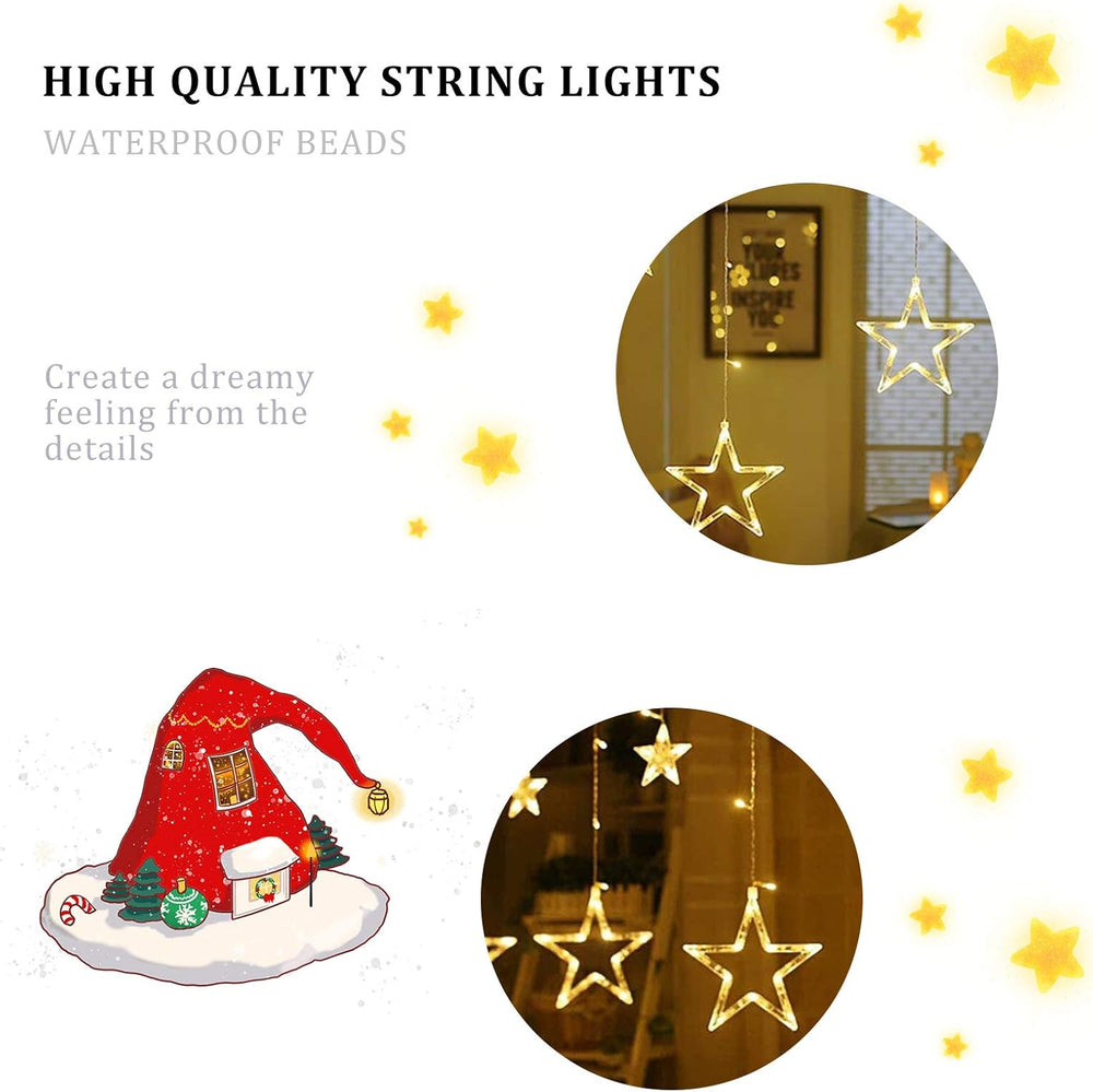 Luces Led En Forma De Estrella Colgant
