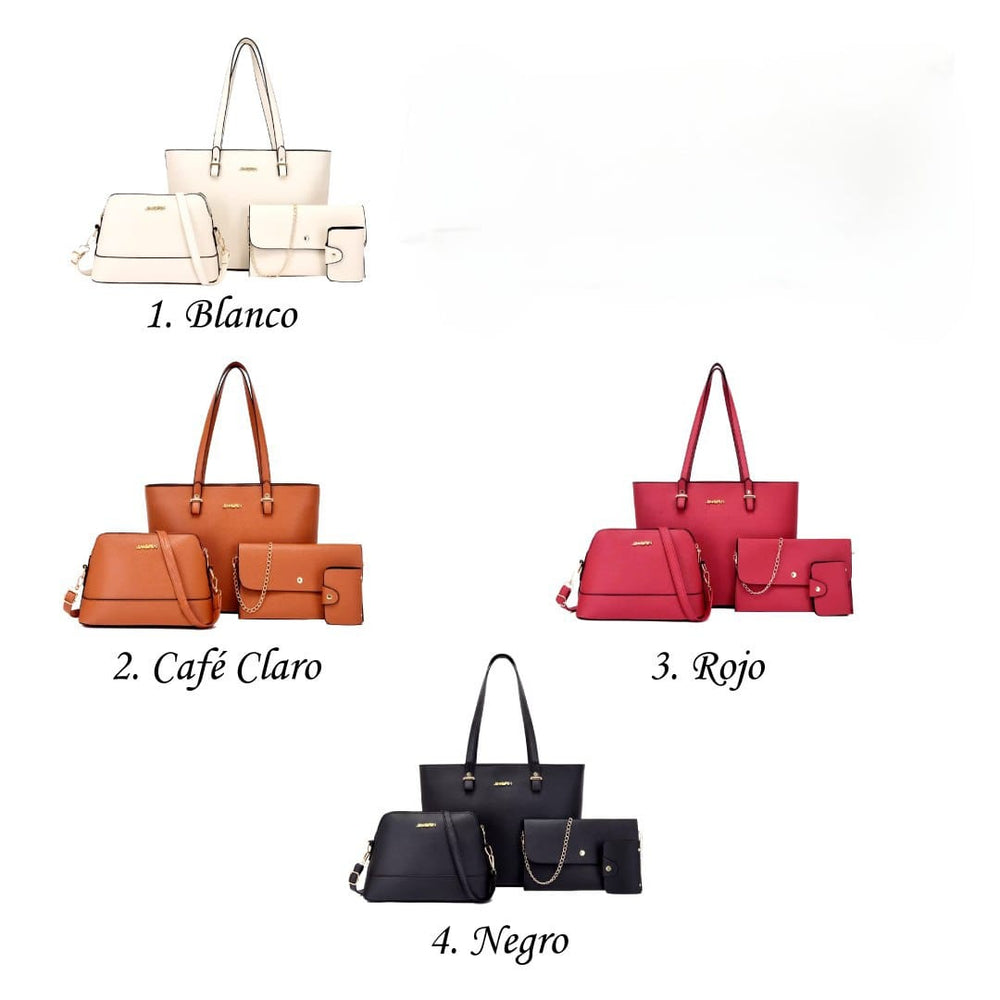 Juego X4 Bolso De Mano Sencillo Para Mujer