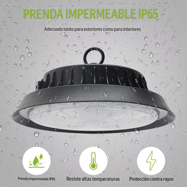 Lampara Ufo Solar Recargable Solar 100w