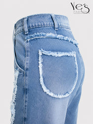 Wide Leg Corazones Desflecados