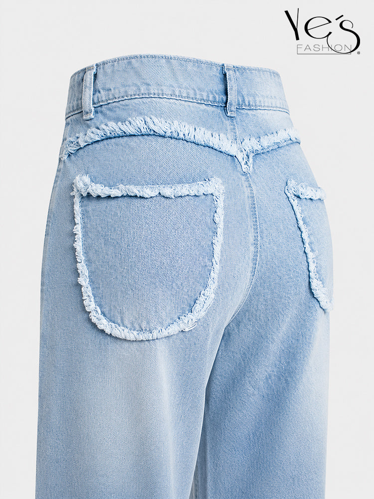 Wide Leg Corazones Desflecados