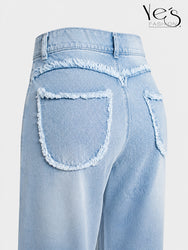 Wide Leg Corazones Desflecados