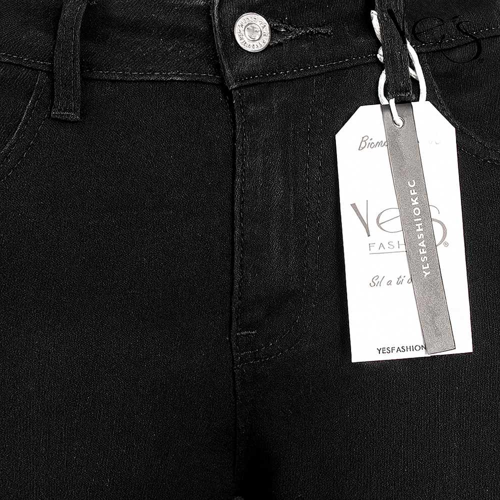 Jeans Flare para Mujer - Basta Acampanada - (Color: Negro) (Tallas Plus)