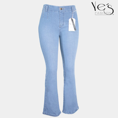 Jeans para Mujer Acampanados  (Celeste / Flare Collection)
