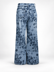 Jean Wide Leg Floral Garden