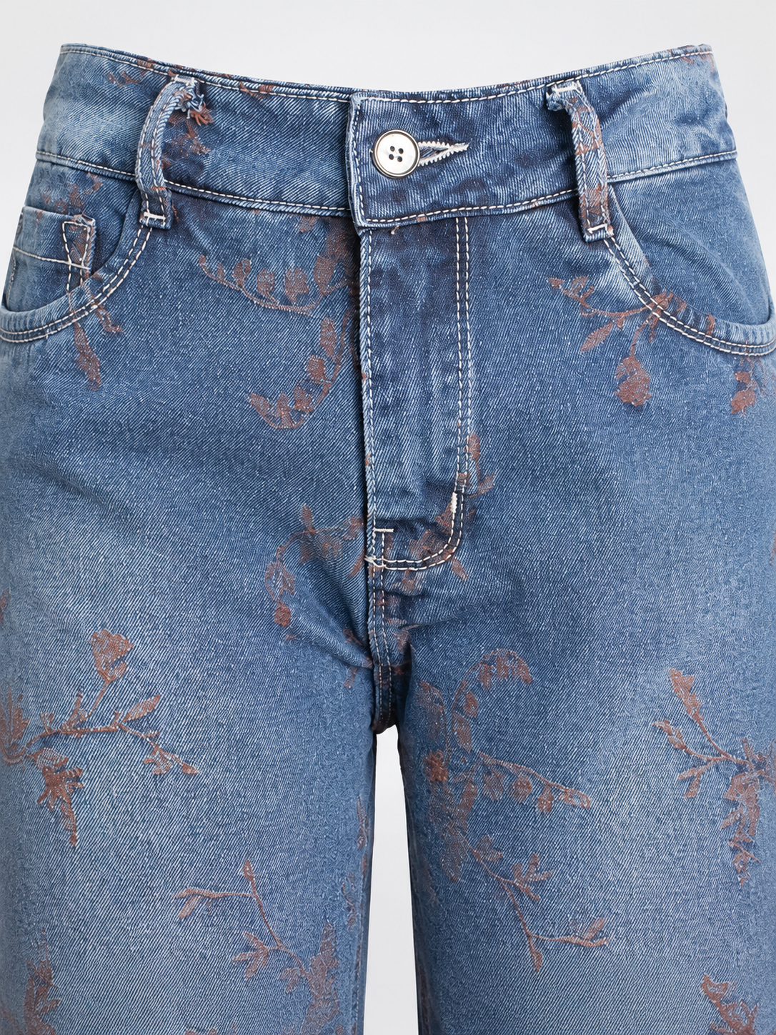 Jean Wide Leg Floral Vintage