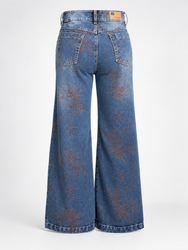 Jean Wide Leg Floral Vintage