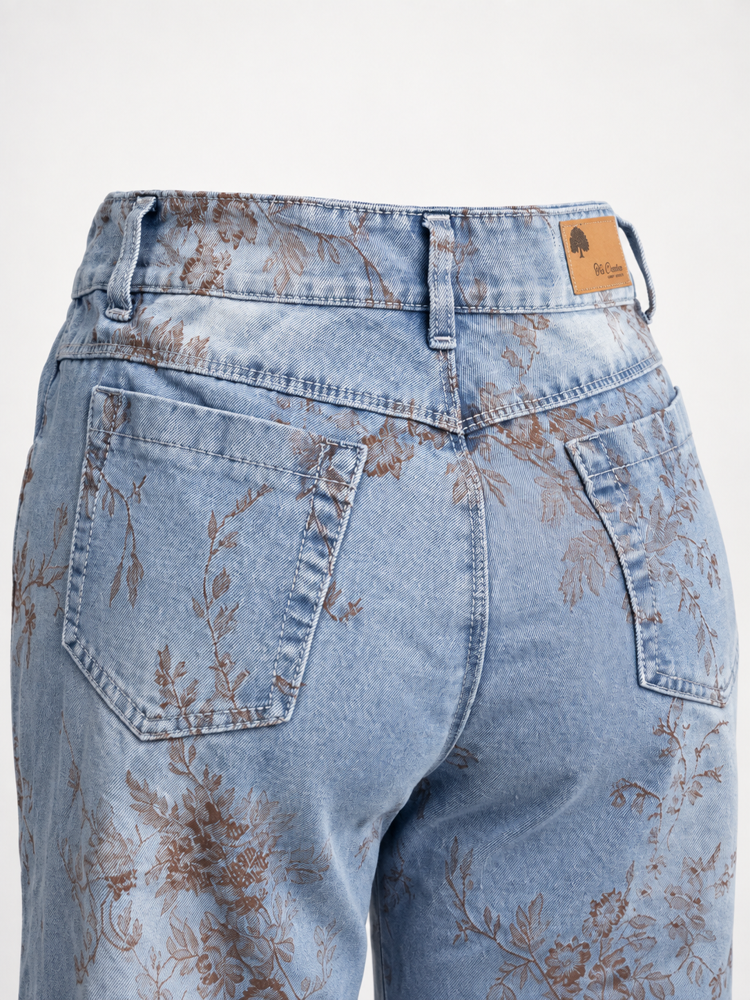 Jean Wide Leg Floral Vintage