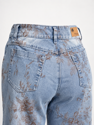 Jean Wide Leg Floral Vintage
