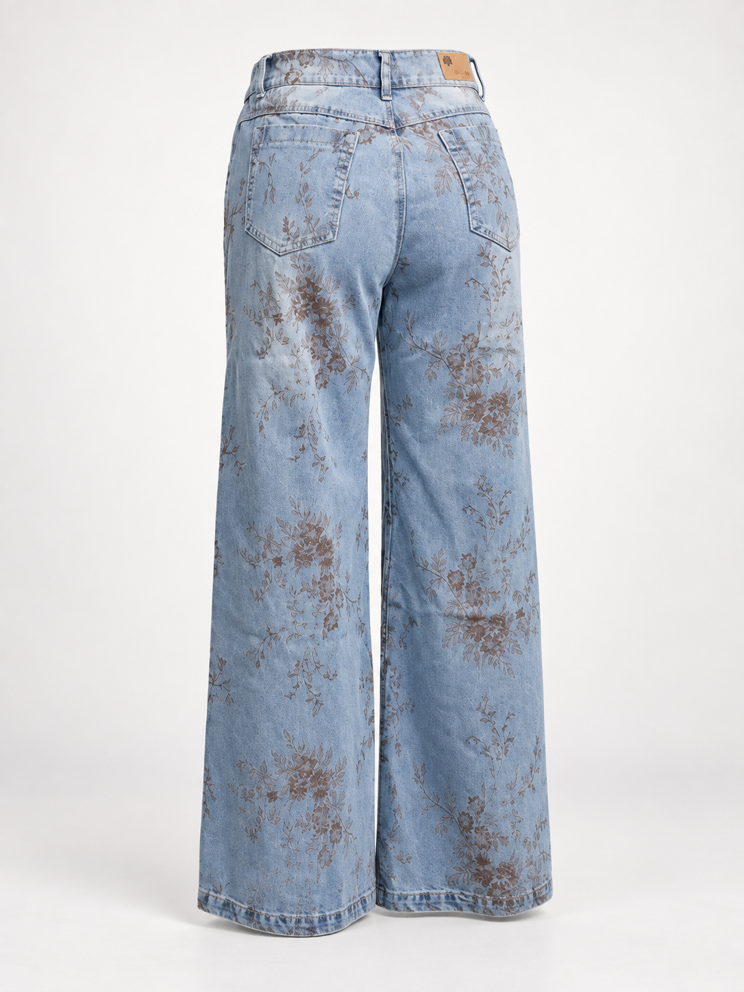 Jean Wide Leg Floral Vintage
