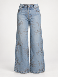 Jean Wide Leg Floral Vintage