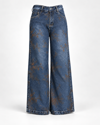 Jean Wide Leg Floral Vintage