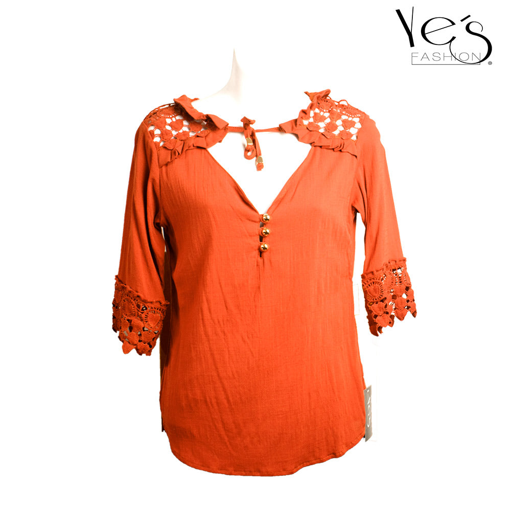 Blusa para Mujer - Color :Tomate