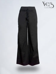 💗 Jean Palazzo Fluido – Pretina Elástica (Negro)