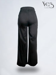 💗 Jean Palazzo Fluido – Pretina Elástica (Negro)