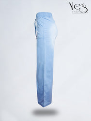 💗 Jean Palazzo Fluido – Pretina Elástica (Celeste)