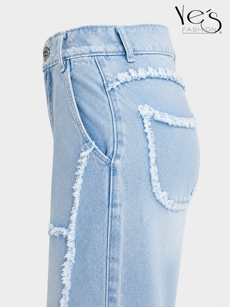 Wide Leg Corazones Desflecados
