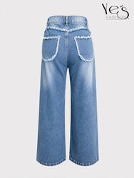 Wide Leg Corazones Desflecados
