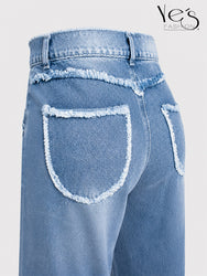 Wide Leg Corazones Desflecados