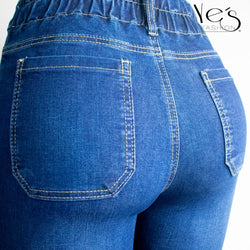 Jean Cargo para Mujer / Cargo Collection (Color: Azul Tradicional)