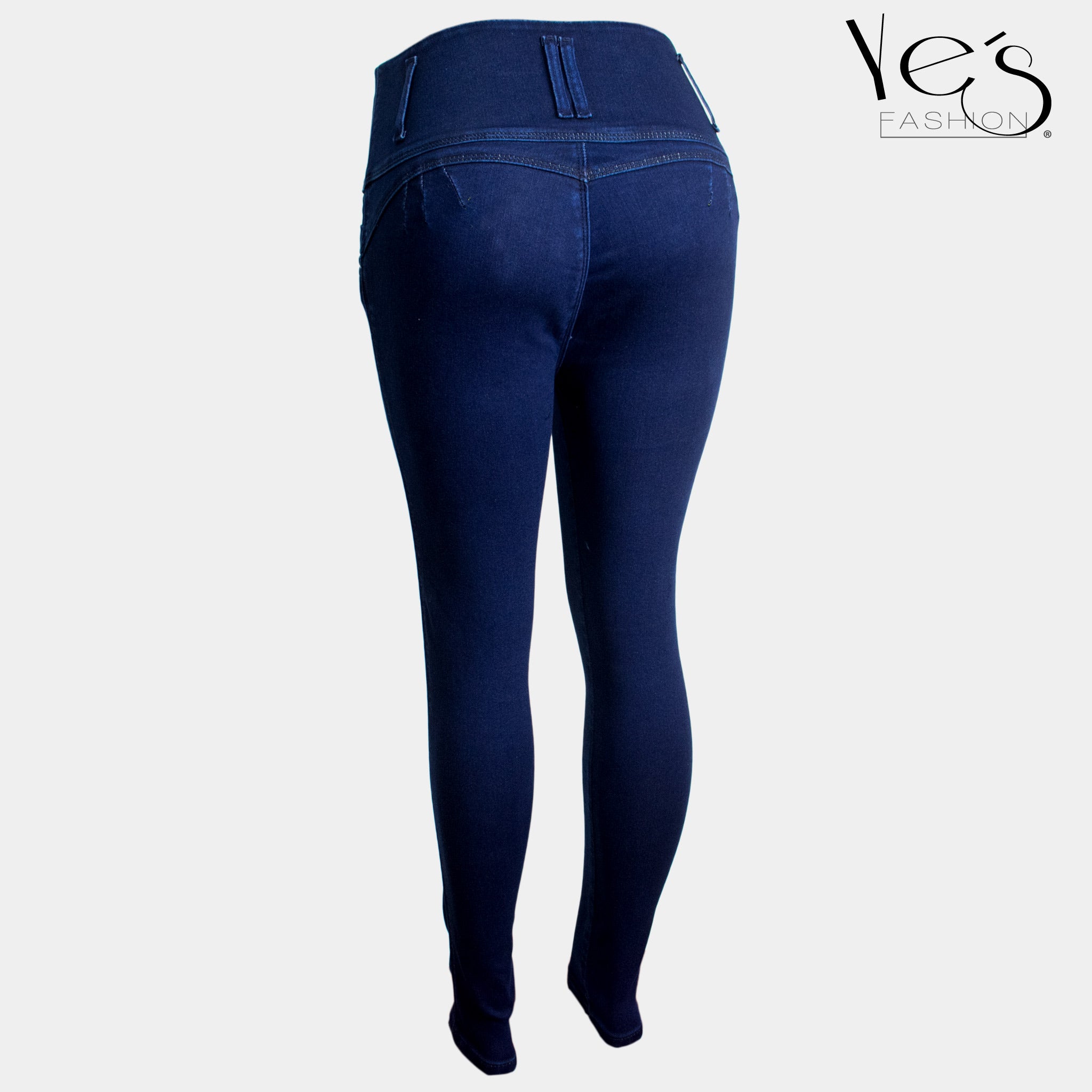 Jean para Mujer con Pretina alta - Color: Indigo (Linda Collection)