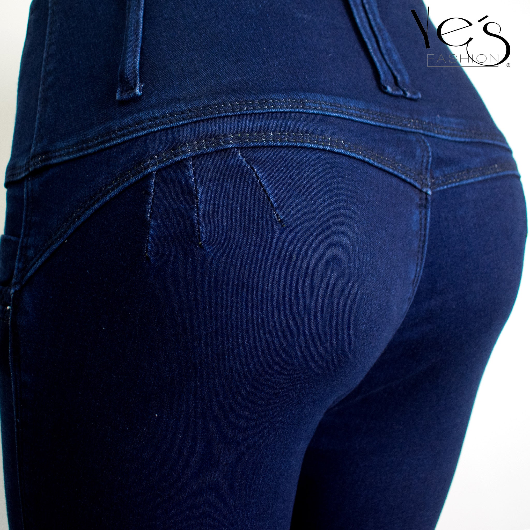 Jean para Mujer con Pretina alta - Color: Indigo (Linda Collection)