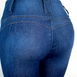 Jean para Mujer en 4 Botones - Azul Tradicional (Nueva! Colección Denim)