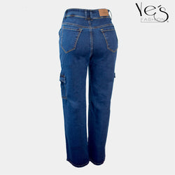 Jean Cargo para Mujer / New! Cargo (Color: Azul Oscuro)