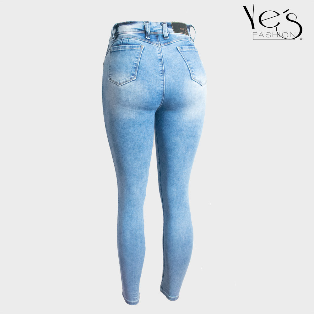Jean-para-mujer-de-1Boton-color-celeste