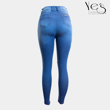 Jean de un boton para Mujer - Azul Oscuro (Essential Collection)