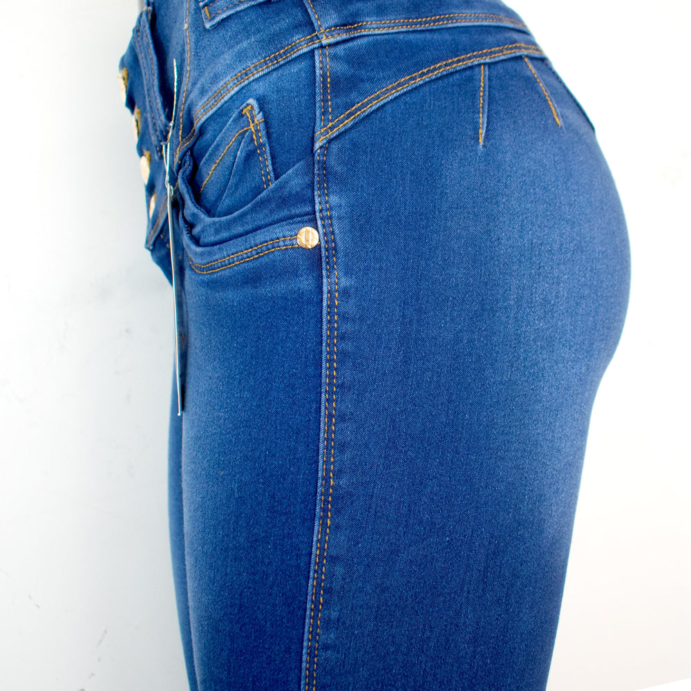 Pantalón Jean para Mujer - Color: Azul Denim (GlamourCurve Collection)