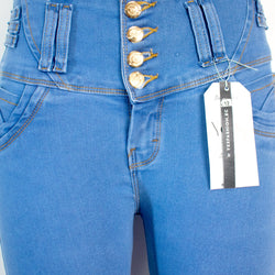 Pantalón Jean para Mujer - Color: Celeste   (GlamourCurve Collection)