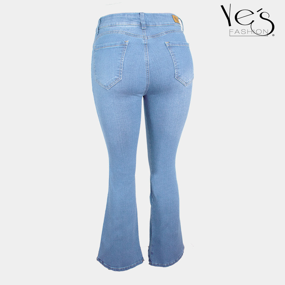 Jeans para Mujer Acampanados  (Celeste / Flare Collection)