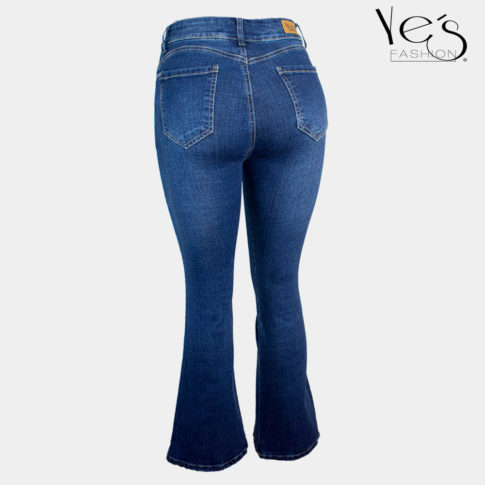 Jeans Flare para Mujer - Basta Acampanada - (Color: Azul Oscuro)