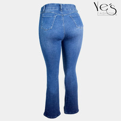 Jeans para Mujer Acampanados  (Azul Tradicional / Flare Collection)
