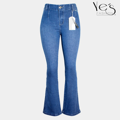 Jeans para Mujer Acampanados  (Azul Tradicional / Flare Collection)