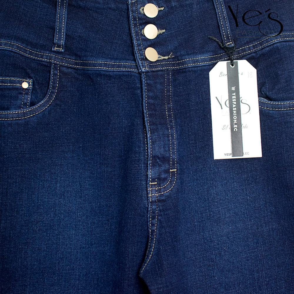FashionFusion: Estilo y Comodidad en un Jeans de Alta Calidad - Color: Azul índigo Denim