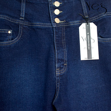 FashionFusion: Estilo y Comodidad en un Jeans de Alta Calidad - Color: Azul índigo Denim