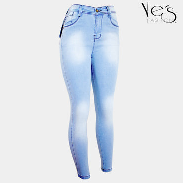 Pantalón Jean para Mujer (Colección Clásica! - Celeste Hielo)