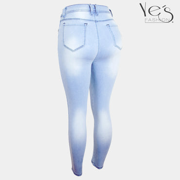 Pantalón Jean para Mujer (Colección Clásica! - Celeste Hielo)