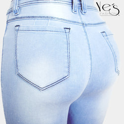 Pantalón Jean para Mujer (Colección Clásica! - Celeste Hielo)