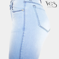 Pantalón Jean para Mujer (Colección Clásica! - Celeste Hielo)