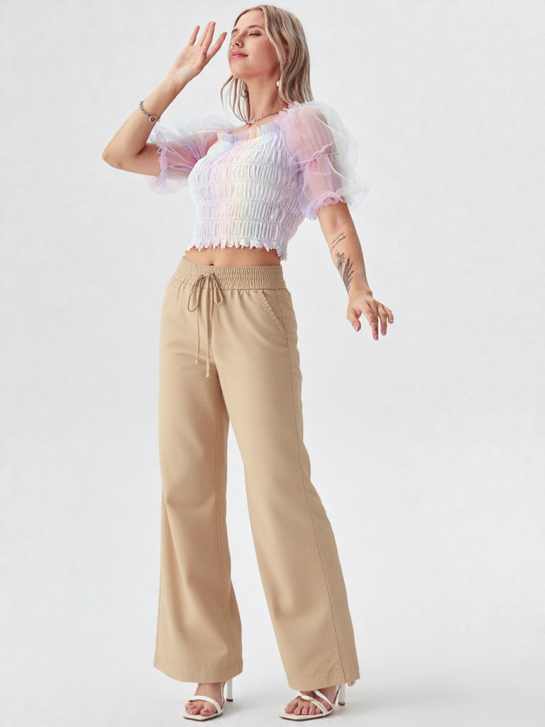 💗 Palazzo Fluido Premium – Color (Comodidad Total)
