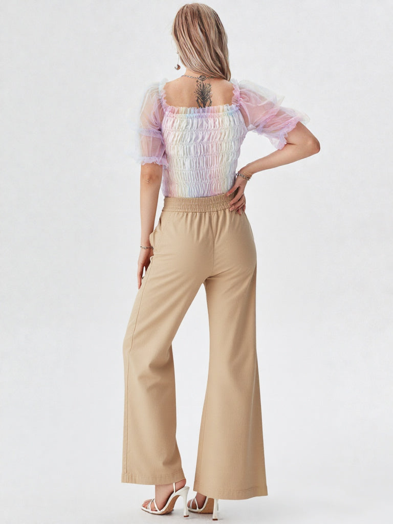 💗 Palazzo Fluido Premium – Color (Comodidad Total)