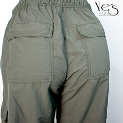 Descubre la Comodidad Definitiva: Pantalón Parachute para Mujer (Color : Verde)
